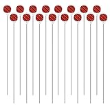 CZC AUTO Red Reflective Driveway Markers 36.5-inch Double Sided Metal Post Driveway Reflectors for...