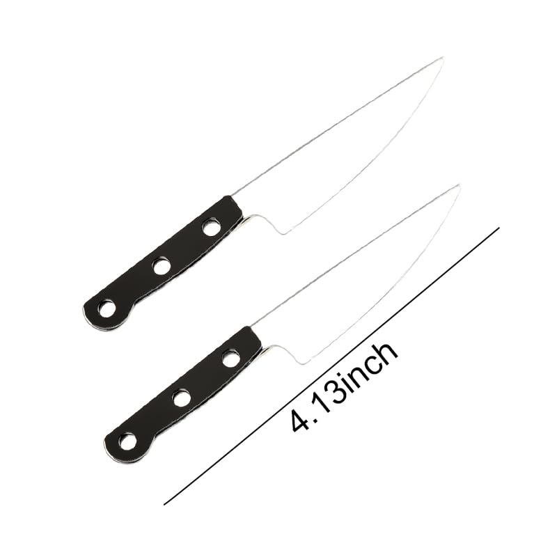 Miniatura 2 de Pinzas para el cabello con forma de cuchillo, mini pinzas para el cabello de Halloween, accesorios góticos punk, para mujeres y niñas, con forma de