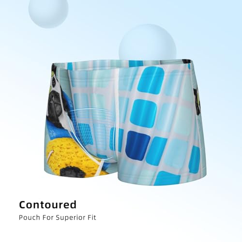 Boys' Cotton Boxer Brief Soft Underwear-French Bulldog Dog In A Bathtub4