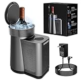 RYALNTC Wine Chiller & Temperature Keeper Experience Perfectly Chilled Wine (35.6°F-64°F) for 750ml Bottles.Featuring Silent Air-Cool Technology & Portable Design – The Ultimate Gift for Wine Lovers