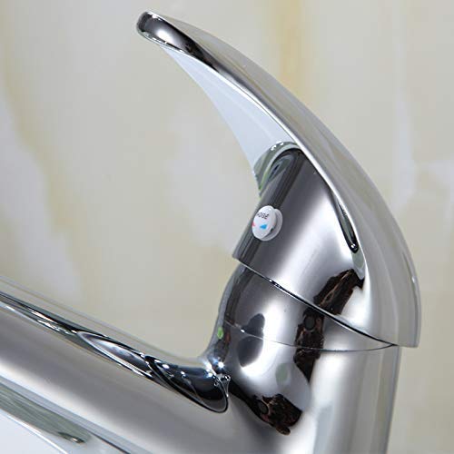 Robinet mitigeur de lavabo de salle de bains à commande unique précise - 4