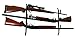 Allen Company Shotgun, Rifle, and Bow Truck Rear Window Gun Rack - Firearm Mount for Car or Wall - Adjustable Design - Black