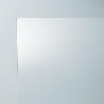 Acrysunday Hard PVC Plate, Transparent Type, Sunday Sheet, 11.8 x 11.8 inches 300 x 300 mm, Plate Thickness 0.02 inches 0.5 mm, Transparent 100 SS 0.5