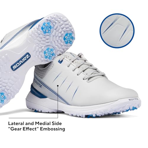 SQAIRZ SPEED2 Men's Athletic Golf Shoes, Designed for Balance & Performance, Replaceable Spikes, Waterproof, Golf Shoes Men with Spikes, Mens Footwear4