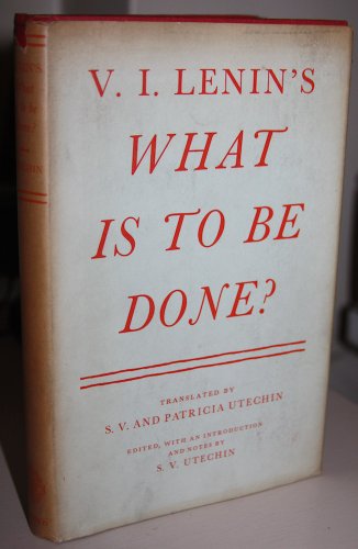 V. I. Lenin's What is to be done? B000H763IE Book Cover