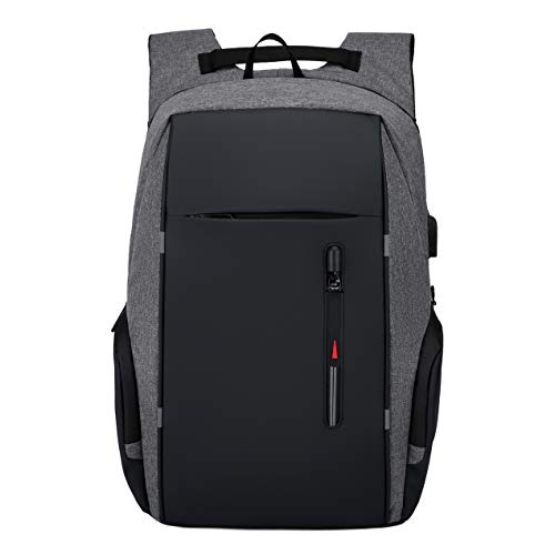 SZBTF 20-35L Mochila Impermeable USB Mochila de Ocio Business Bag Notebook Mochila Senderismo Senderismo Mochila Senderismo Senderismo Mochilas, Gris