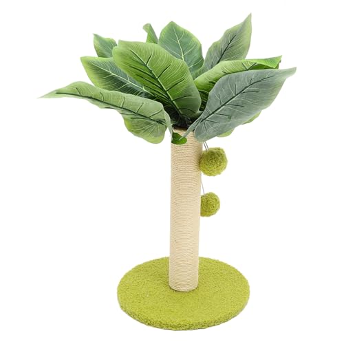 Poste rascador para gatos tipo árbol con cuerda de sisal miniatura 1