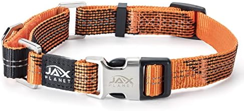 Colorful Martingale Collar for Dog Training -[Neoman] Safe & Humane Reflective Dog Collar for No Pull Training, Walking - Heavy Duty D-Ring, Quick-Release Buckle, Adjustable Clip-[Small Orange]