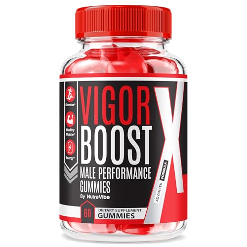 NutraRize Vigor Boost X - Vigor BoostX Performance Gummies for Men, Official VigorBoost X Male, VigorBoostX Gummies for Energy Levels and Performance, Official Vigor Boost X Review (60 Gummies)