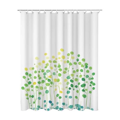 Rideau de douche blanc 180x180 cm lavable en polyester - 2