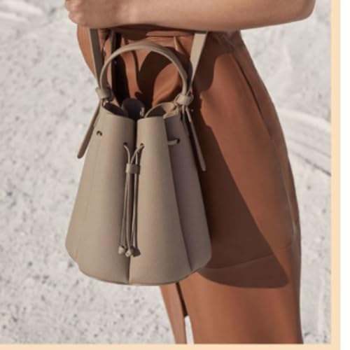 Sac messager en forme de pétale rétro chic avec cordon de serrage - 7