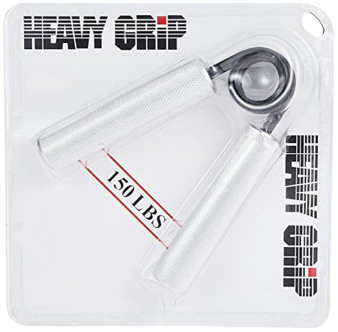 Black Mountain Products Grip Strengthener, 100 lb Silver Aluminum, Stainless Steel