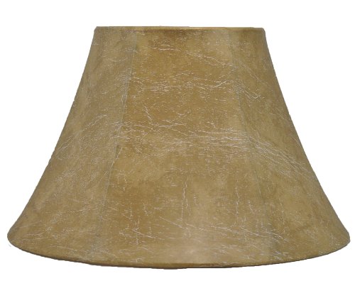 Urbanest Softback Bell Lampshade, Faux Leather, 12-inch Bottom Diameter, 7.5-inch Height, Spider