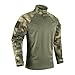 Tactical Shirt for Men Camo Quarter Zip Long Sleeve Shirt Lightweight Breathable Combat Military Shirts Long Sleeve Tactical Shirts for Men Loose Fit Army Polo Work Pullover with Pockets Camouflage