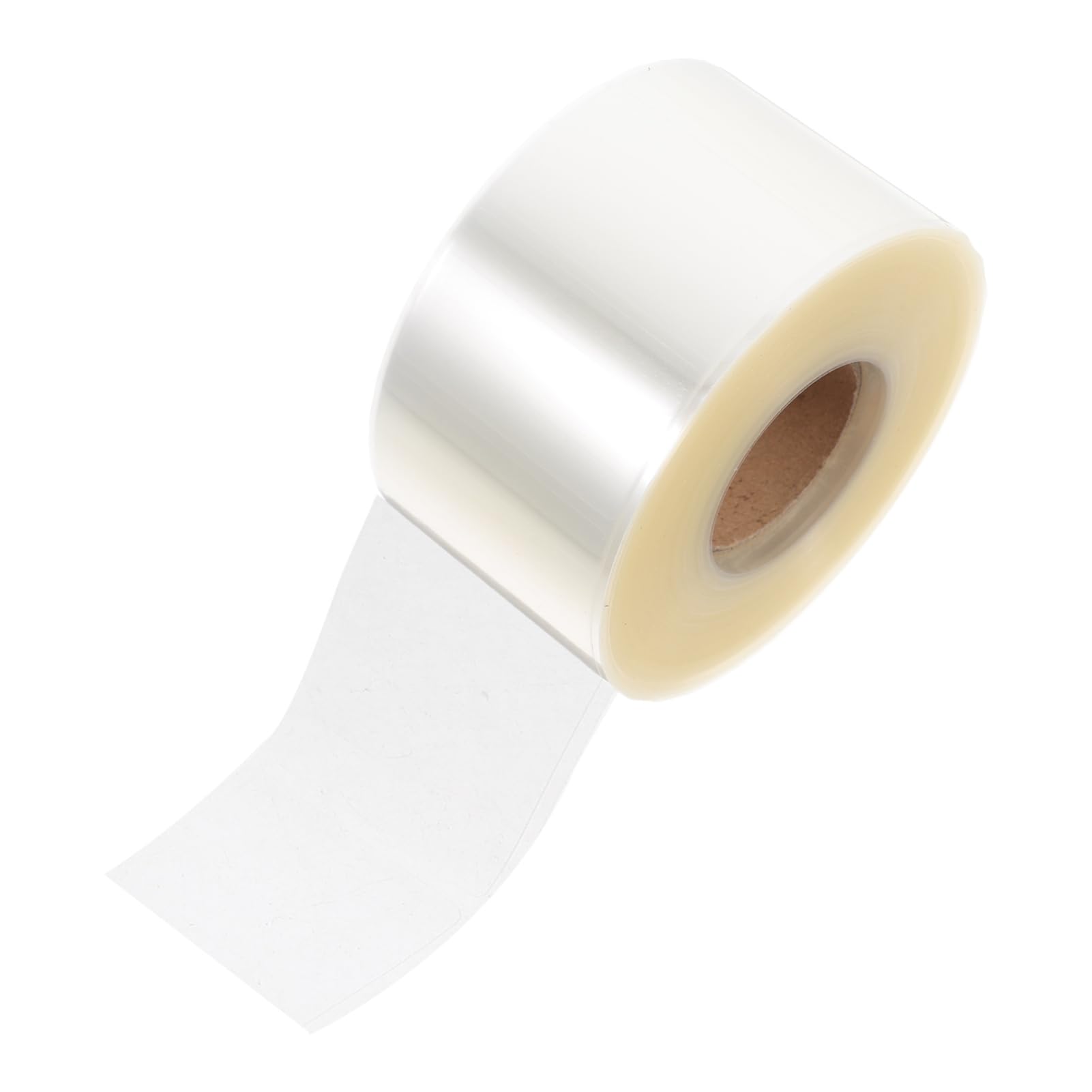 Etichette Adesive Rettangolari in Pvc 1 Rotolo da 500 Pezzi | Trasparente, Design, per Etichette e Codici a Barre di Libri, Uso in Scuole e Aule