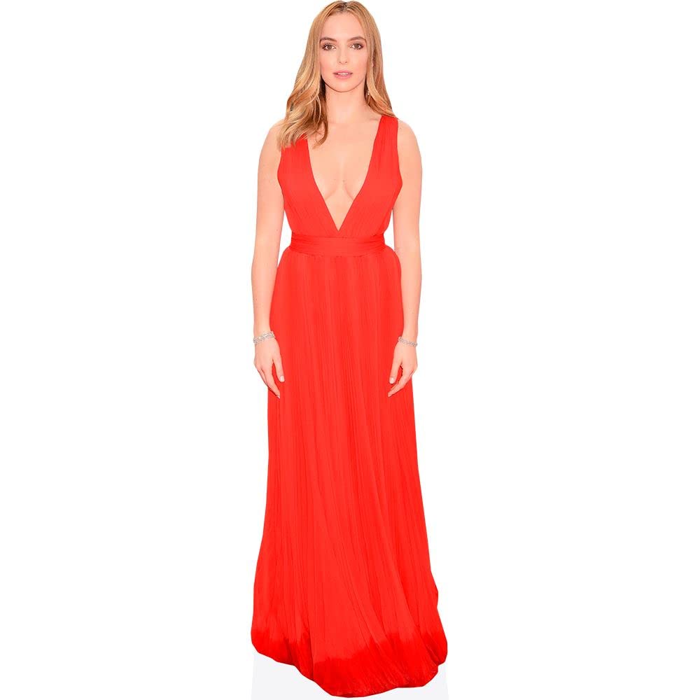 Celebrity Cutouts Mini Size Cutout Jodie Comer (Red Dress)