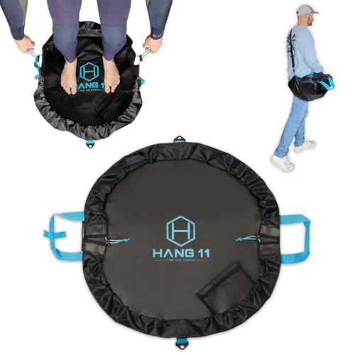 Hang 11 Wetsuit Changing Mat - The Ultimate Surf Bag, Waterproof Beach Dry Bag for Surfing Kiteboarding Wakeboarding Scuba Swimming Fishing Wader, Surfing Accessory That Keeps Your Car & Wetsuit Clean
