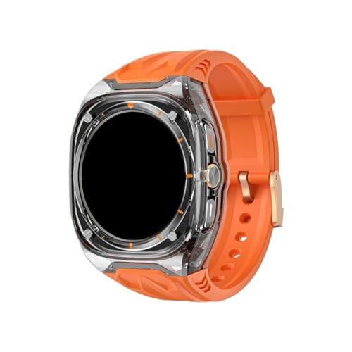 �V���J�Q���x���g+�P�[�X�L�b�g�ɓK������Samsung Galaxy Watch 7 Ultra��������(Transparent black+Orange)