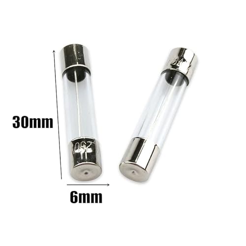 Moonlight-Tech 20Pcs 6X30Mm Glass Fuse 0.2A Cartridge Fast Blow Tube 250V For Power Strip Experiment Circuit Appliance Repair #TOP1