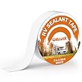 WELLUCK RV Roof Tape Sealant Roofing Tape, 2 Inch X 50 Foot Natural White RV Tape for Roof Repair Camper Trailer Boat Sealing Leak Repair, UV & Waterproof