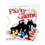 WUSJCOF Twister Juego Infantil y Familiar Clásico Juego de Suelo con Tapete para Fiestas y Reuniones Divertido Juego de Habilidad y Equilibrio