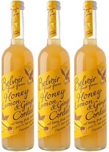 (3 PACK) - Belvoir - Honey Lemon Ginger Cordial | 500ml | 3 PACK BUNDLE