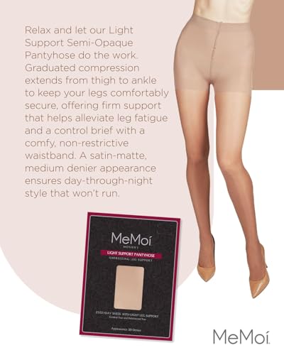 Image of MeMoi Light Support Semi-Opaque Pantyhose