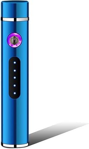 Miniatura 1 de Encendedor de arco eléctrico recargable por USB, mini encendedor de cigarrillos, color azul