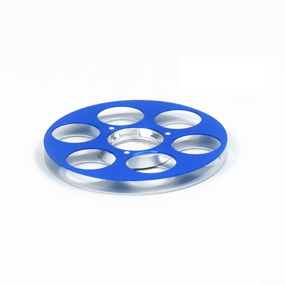 Open Reel Tonband-Leerspule 6 Löcher Luftfahrtaluminium(blue)