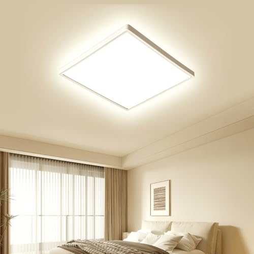 OTREN Deckenlampe LED Deckenleuchte Flach: 3000K LED Lampen Deckenlampen, Badezimmer Decke Lampe für Wohnzimmer Schlafzimmer Flur Küche 23CM Energie-Effizienz G
