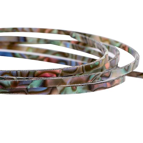 Musiclily 1650X3X1.5Mm Plastic Binding Purfling Strip For Acoustic Classical Guitar, Abalone Shell #TOP3