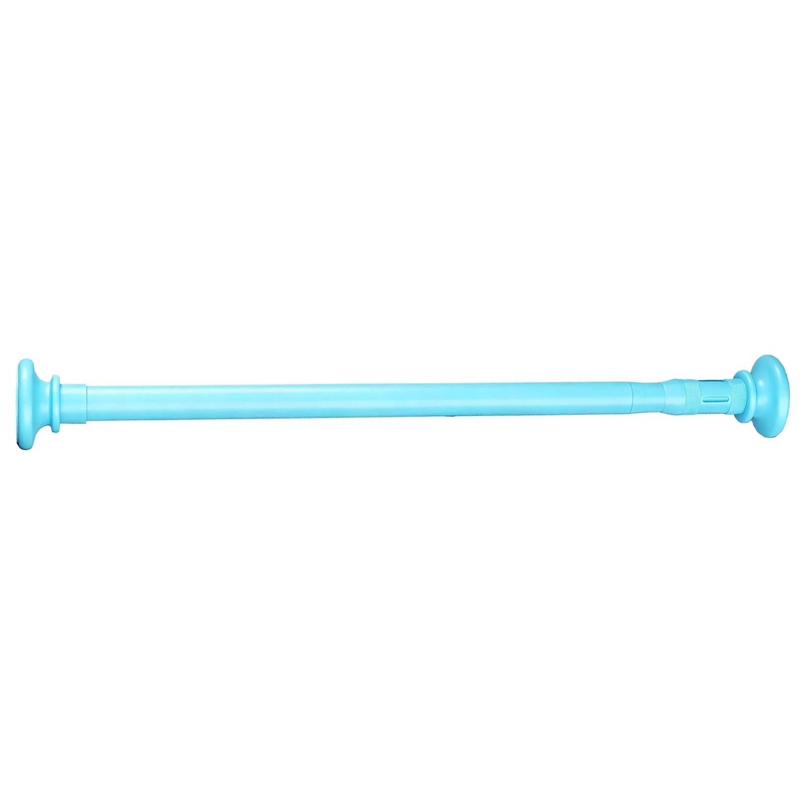 Tension Window Curtain Rod 20-106 In, Stainless Steel Shower Curtain Rod No Drilling for Bathroom, Closet, Room Divider, Non Slip(Blue,160-270cm/63-106in)