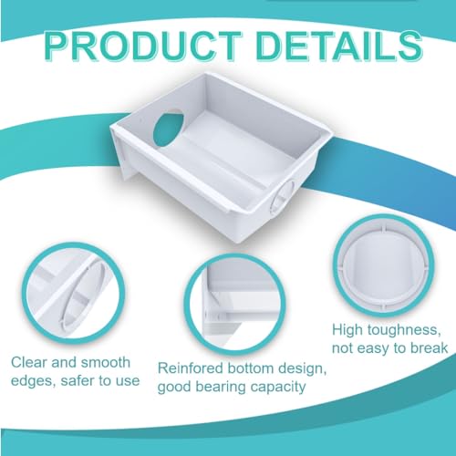 Matière robuste pour W10670845 Whirlpool bac à glace compatible Amana - 4