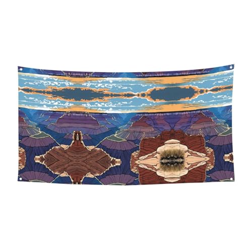 MINDBBDFJ Grand Canyon Print Banners And Signs For Outdoor/Indoor,Personalized Banner Customizable Parties Halloween Banner (180x90cm)