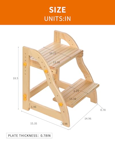 Aimoado AIMOADO-002 Wooden Step Stool For Kids thumb #1