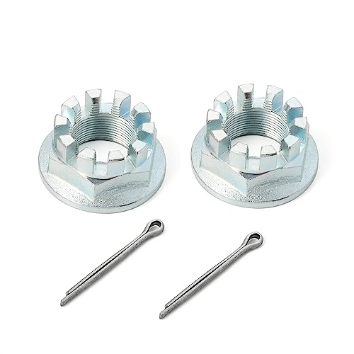 2Pcs Rear Axle Castle Nuts 20mm & Pins For HONDA Foreman Rancher Recon TRX 250 350 400 420 450 500 Rincon 650 680 Pioneer 500 700 1000 90304-HM7-A10 - Thumbnail 3
