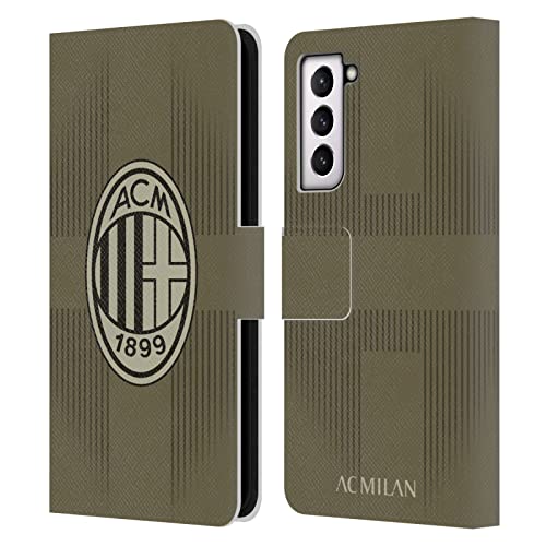 Étui Portefeuille Cuir AC Milan Samsung S21 5G Housse Clapet