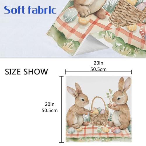 Servilletas de tela polyester 20x20 in pack x6 miniatura 6