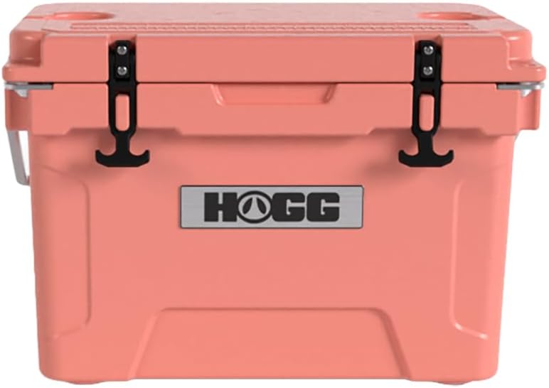 Ice Cooler with Wheels and Handle, Wheeled Cooler, Insulated Ice Chest with Wheels and Handle for Fishing and Camping with Dry Storage, Bottle Openers, and Cupholders