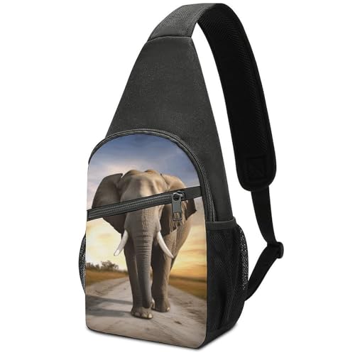 Mochila bandolera ligera para senderismo y viaje unisex miniatura 1