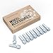 10pcs Extended Silver Lug Bolts 12x1.5 (50mm Shank Length, Cone Seat) Not OEM Length - Compatible With BMW 128i 135i 318i 320i 325i 328i 335i M3 525i 528i 530i 535i M5 Z3 Z4 E36 E46 E60 E90 E92 E93