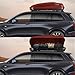 Hard Shell Roof Cargo Box, 13 Cu.Ft Red Car Roof Top Carrier with Lock and Dual-Side Opening, 56
