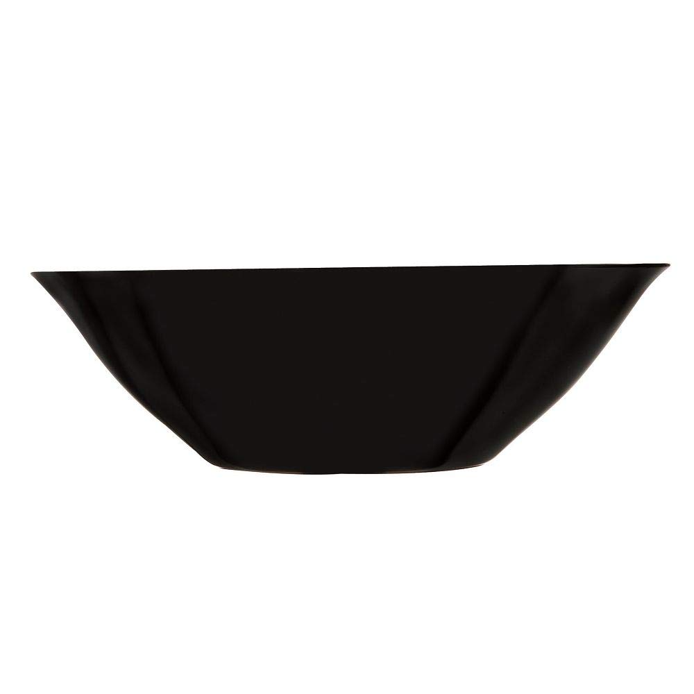 Luminarc Dajar Carine Black Salad Bowl 27 cm, Glass, Black, 27 cm