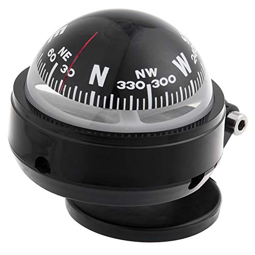 Car Dashboard, KIMISS 7.5 * 6 * 6cm Car Navigation Ball Dashboard Mount Plastic Direction Guidance Tool Camping Hiking