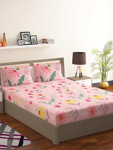 Bombay Dyeing Vista 144 TC Microfiber Red Queen Size Bedsheet with 2 Pillow Covers (B0D6KRVRHP) Amazon Price History, Amazon Price Tracker
