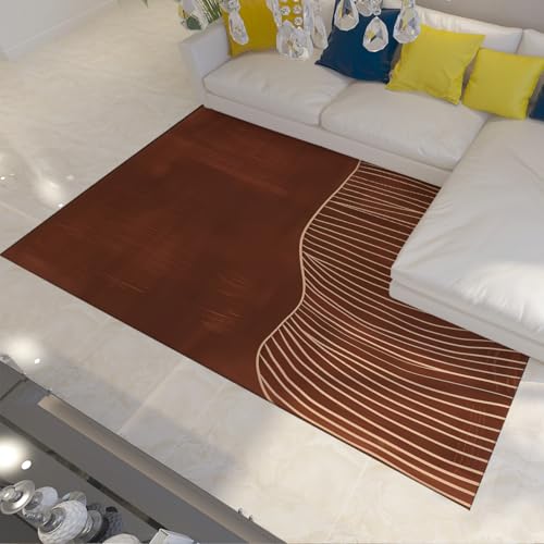 Tapis lavable antidérapant 200x300cm pour éviter les taches au salon