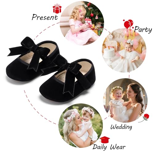 Image of PHIRAMIN Toddler Girl Mary Jane Dress Shoes-Little Girl School Uniform Shoes for Wedding Party