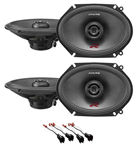 Alpine R 6x8 Front+Rear Speaker Replacement for 1999-2004 Ford F-250/350/450/550