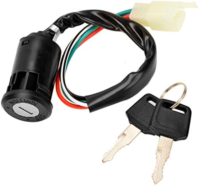 4 Pin Ignition Key Switch 4 Wire for Sunl Roketa Kazuma Chinese Made 50cc 70cc 90cc 110cc 125cc Quad ATV Dirt Bike Pocket Bike 4 Wheels Parts