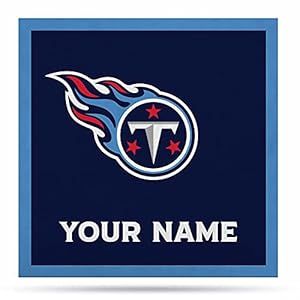 Rico Industries NFL Football Tennessee Titans Personalized 35″ Felt Wall Décor – For Man Cave, Game Room, Office & Bedroom – Made in The USA